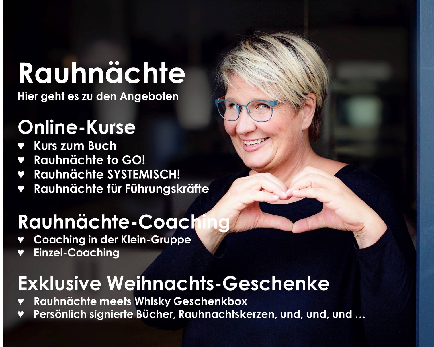 Angebote Rauhnächte Tanja Köhler Onlinekurse, Rauhnachtskerzen, exklusive Geschenkboxen 